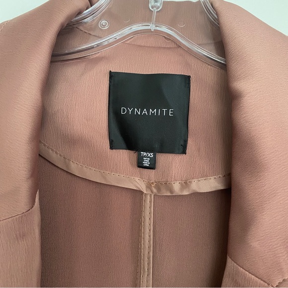 Size XS Mauve Pink Satin Coat - Picture 4 of 5